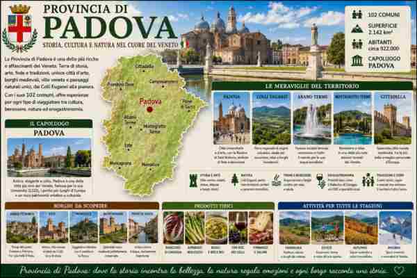 Provincia di Padova. Provincia di Padova – Tra storia, cultura e Colli Euganei.