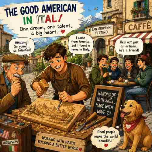The Good American in Italy In a small town in Mississippi, USA, a baby boy named Ethan was born. Even his name seemed to suggest that he was destined to become someone special.