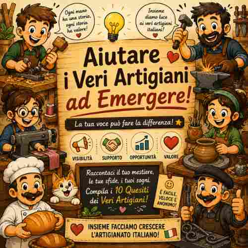 Aiutare i Veri Artigiani ad Emergere. Perché un vero artigiano vale quanto tutto l’oro del mondo.