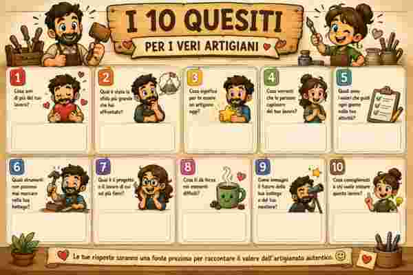 Grazie di cuore per aver dedicato il tuo tempo a queste domande. Perché ogni artigiano custodisce molto più di un mestiere: custodisce esperienza, memoria e anima.