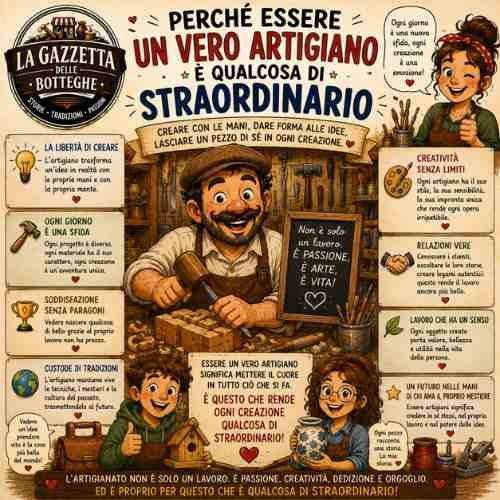 Perché Essere un Vero Artigiano è Qualcosa di Straordinario. Creare con le proprie mani significa dare vita alle idee, ai sogni e alla propria identità.