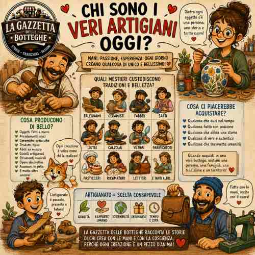 Veri Artigiani oggi. Le persone che trasformano passione, esperienza e creatività in qualcosa di autentico.